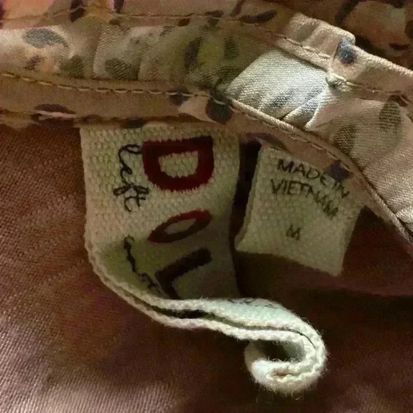 Anthropologie Sz M Ruffled Leopard Print Blouse by Dolan EUC - Picture 6 of 6